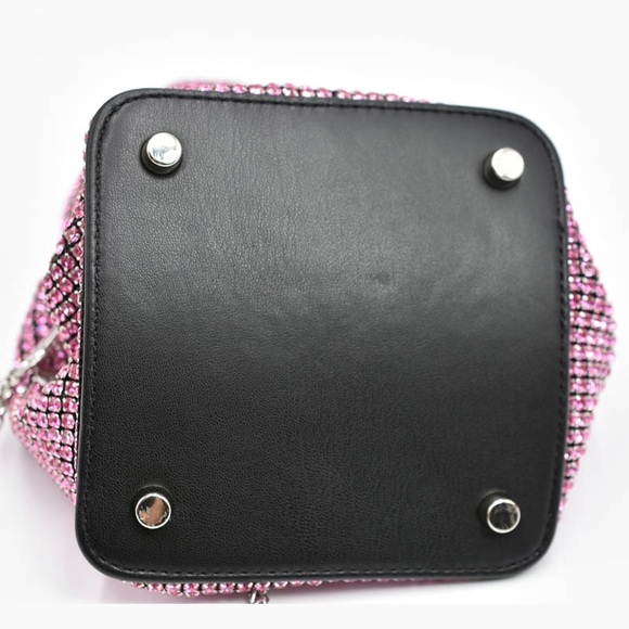 Pink Diamond Crystal Mini Bucket Bag - Picture 7 of 7